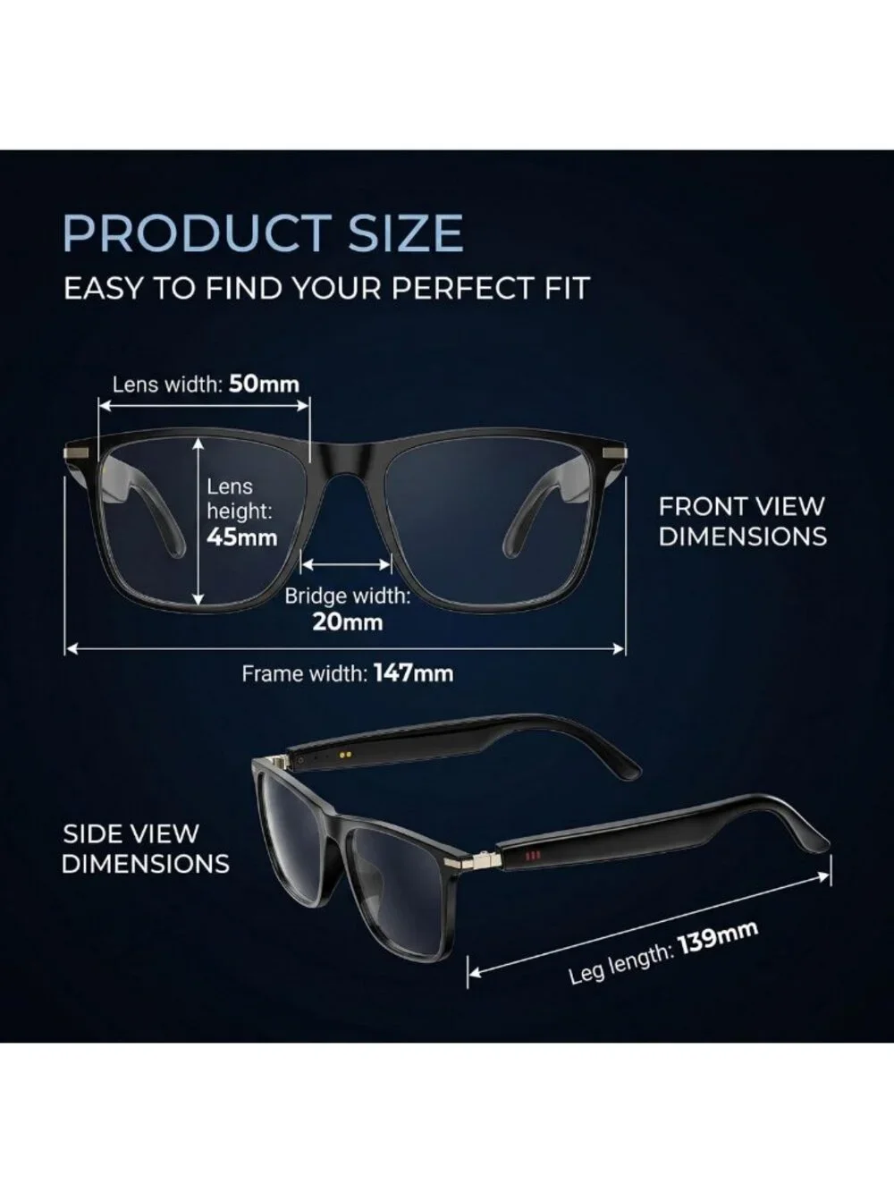 164-Language Smart Glasses with Bluetooth Audio - Ultimate Tech Eyewear